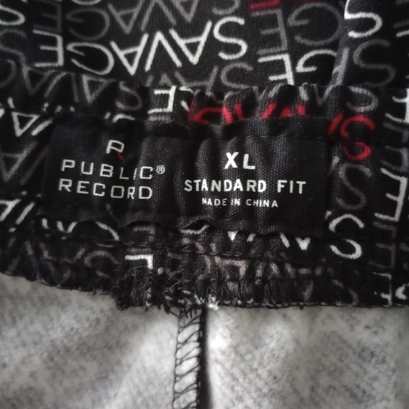 Public Record Shorts Fleece Mens Sz XLarge  Elastic Waist 3 pockets New - Picture 6 of 9